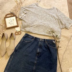 Vintage Jean Skirt